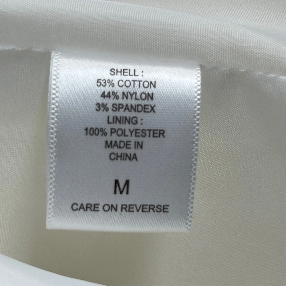 New York & Company Asymmetrical Zip Rain Coat Sz M - Picture 13 of 13